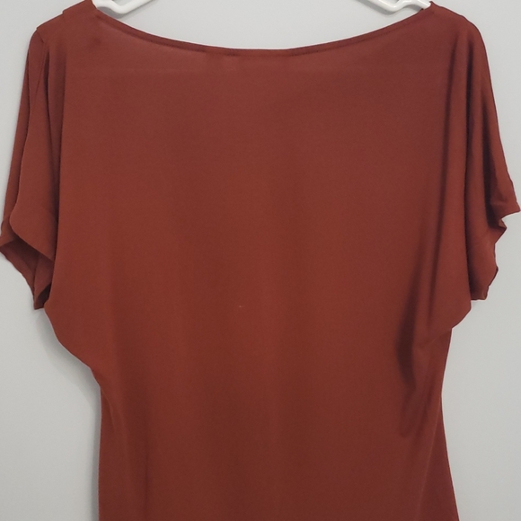 NY&Co. Burnt Orange Top - Picture 4 of 6